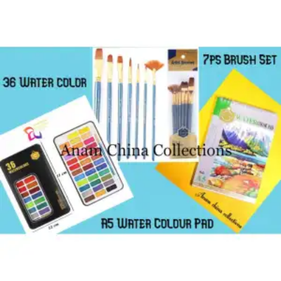 Picture of কিপমিলিং কম্বো (36 জলের রঙের সেট, a5 ওয়াটার কালার প্যাড, 7 পিস মিক্স ব্রাশ সেট)