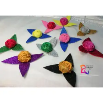 Picture of ⭐⭐⭐চায়না গ্লিটার ফোম লাডডু রোজ মাল্টিকালার 10 পিস শেড এ