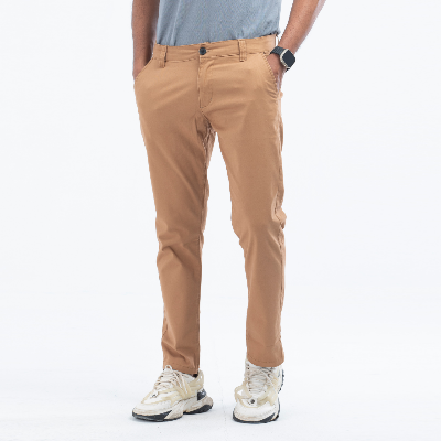 Buy Stretchable Chino Pant- Tan Online at Best Price