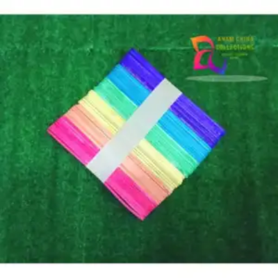 Picture of কারুশিল্প রঙিন কাঠের আইসক্রিম লাঠি (50 পিস ছোট আকার)