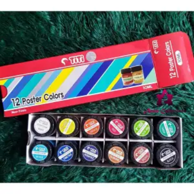 Picture of Titi নন-টক্সিক পোস্টার কালার 10ml- 12 পিস