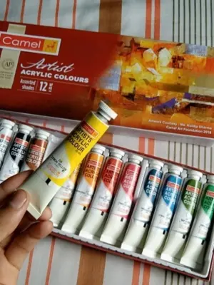 Picture of উটের আর্টিস্ট অ্যাক্রাইলিক রঙের টিউব 12 শেড, প্রতিটি টিউবে 20ml