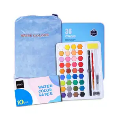 Picture of স্মাইলিং সলিড জল রঙের পেইন্ট 36 রঙের টিনের সেট রাখুন