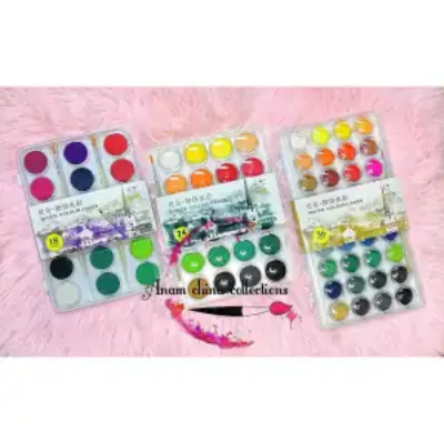 Picture of ব্রাশ সহ জলের রঙের কেক 18/24/36