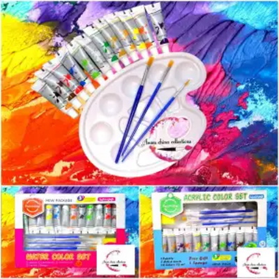 Picture of Keepsmiling বাচ্চাদের আঁকার অ্যাক্রিলিক/পানির রঙের সেট যেকোনো সেট বেছে নেয় - colour