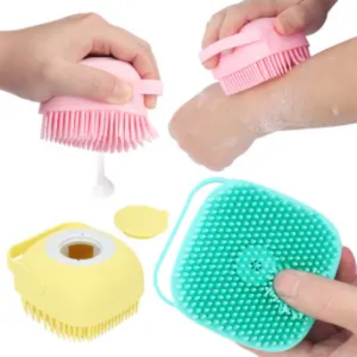 Buy 1pcs- Silicone Massage Bath Brush- Multicolour at Best Price In Bangladesh
