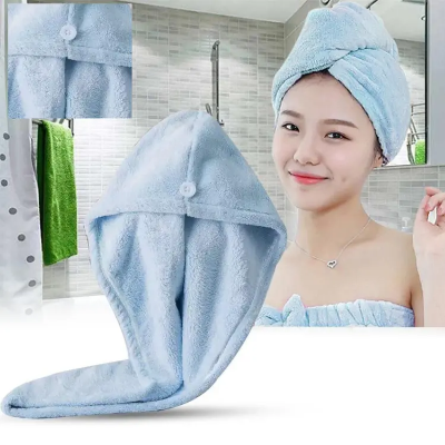 Buy Hair Drying Towel Ultra Water Absorbent Twist Hair Turban Drying Cap Hair Wrap at Best Price In Bangladesh