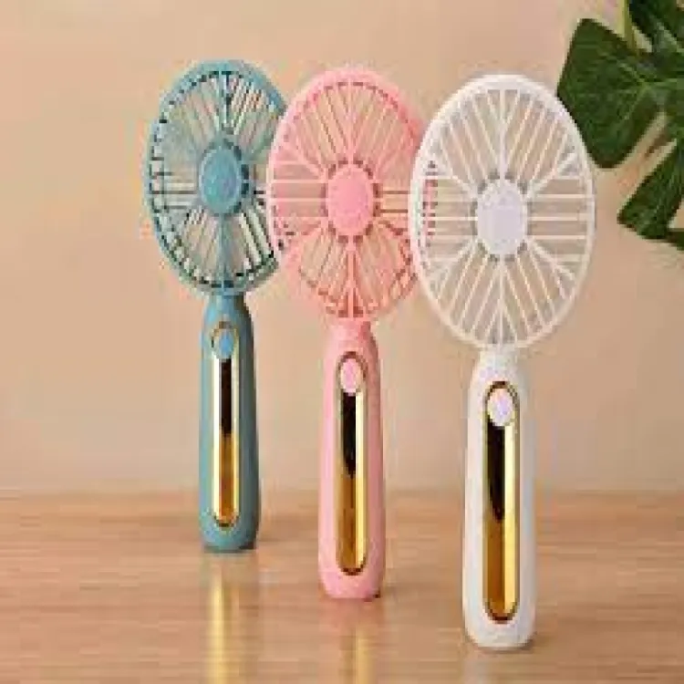 Buy Portable hand held fan for summer best hand fan for this time mini fan rechargeable fan same as picture fan at Best Price In Bangladesh