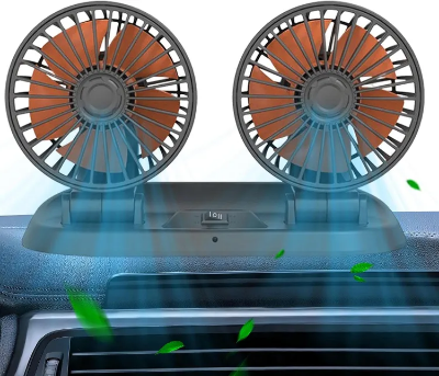 Buy Car Dashboard Fan - Dual Head USB Fan for Car Strong Wind,12v 24v Portable Cooling Fan, USB Powered Electric Fan for Home, Cars, Trucks, at Best Price In Bangladesh