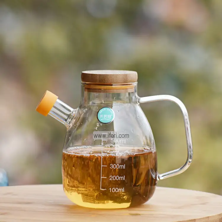 Buy 500ml High Borosilicate Glass Oiler Leak-Proof Oil Pot Home Kitchen Oil Bottle With Scale Suitable For Oil Liquid Vinegar at Best Price In Bangladesh