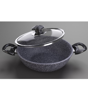 Buy TPR NS Marble Coated Karai With Lid 22 CM at Best Price In Bangladesh