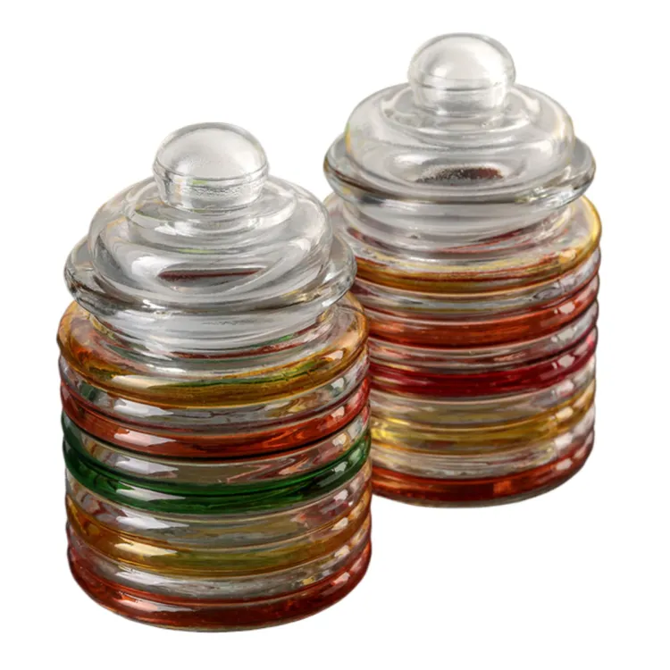 Buy 3 pcs set Jar for kitchen spicy use products "overflow", 280 ml, 7,5 ×12 cm, mix color 3 pcs set at Best Price In Bangladesh