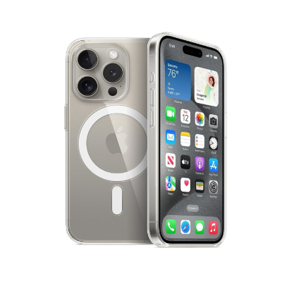 Buy Anker iPhone 15 Pro Clear Magnetic Phone Case Transparent Online at Best Price
