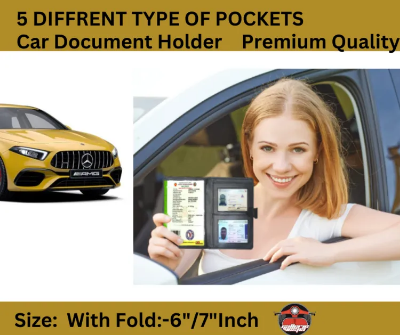 Buy  PVC leather Car Document Holder Bag - Car Paper Bag Organizer   at Best Prices in Bangladesh