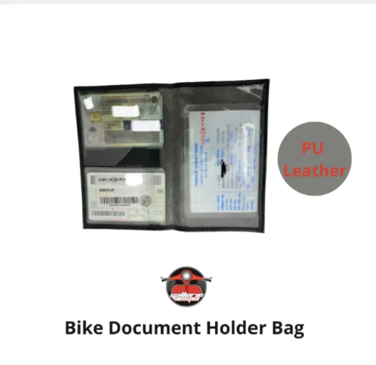 Buy  GV Bike & Car Document Holder Bag - Premium PU Leather Pouch Wallet for Essential Papers   at Best Prices in Bangladesh