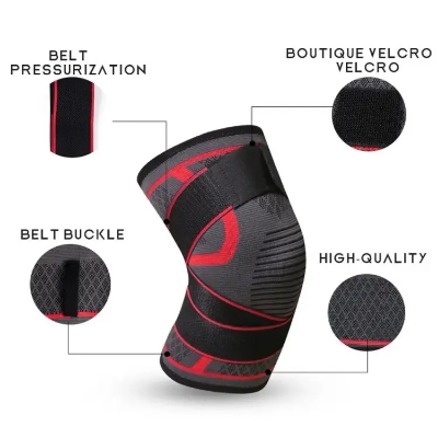 Buy   GV 1pcs Adjustable Knee Support Guard, Sport Gym, Cycling riding Compression Warm Self Heating Tourmaline Running Breathable Brace Pad- Physical Activities Magnetic Therapy Patella Kneepad-Outdoor Climbing Sports  at Best Prices in Bangladesh