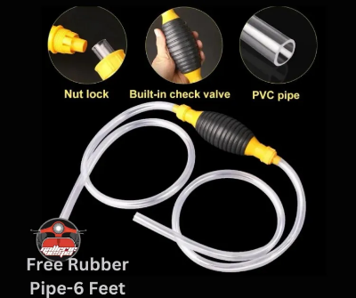 Buy Portable Oil & Fuel Transfer Pump with 6feet Rubber pipe  at Best Prices in Bangladesh