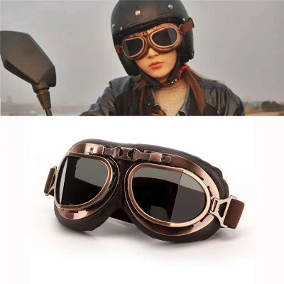 Buy Harley Motorcycle Retro Classic Look Brown Goggles at Best Prices in Bangladesh