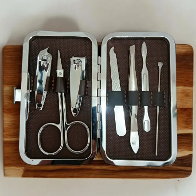 Buy 7 in 1 Manicure set Stainless Steel Nail Clipper Pedicure Kit With Portable Case Manicure Art Tool Green Nails Cut,7pcs at Best Price In Bangladesh