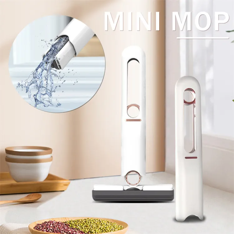 Buy Portable Mini Mop Hand Washable Desktop Cleaning Mini Mop, Lazy Self-Squeeze Mini Mop, for Desktop Glass Cleaning Bathroom Crevice Absorbent Mopuit Glass at Best Price In Bangladesh