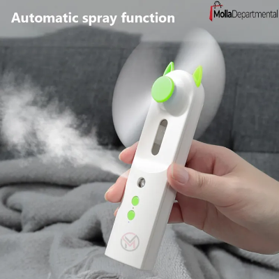 Buy Portable Handheld USB Rechargeable Water Misting Spray Air Cooling Fan at Best Price In Bangladesh