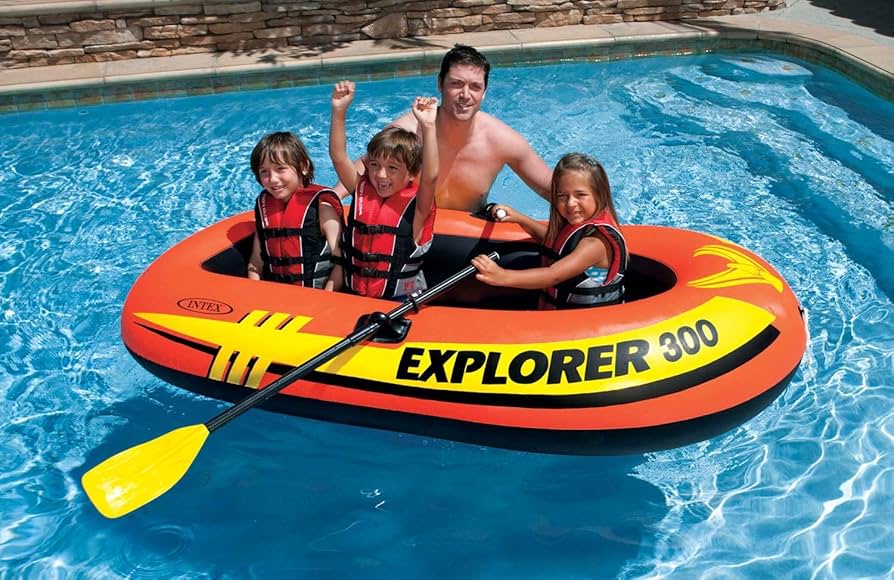Buy Intex Explorer Pro Inflatable Boat 300 Modal Online at Best Price