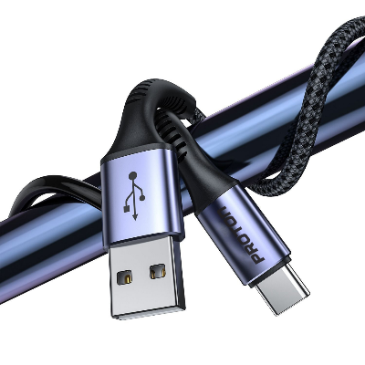 Buy Premium Nylon Braided Fast Charging Type-C Cable (1 Meter) at Best Price In Bangladesh	