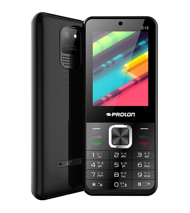 Proton Mobile Phone C12 Black at Best Price in Bangladesh
