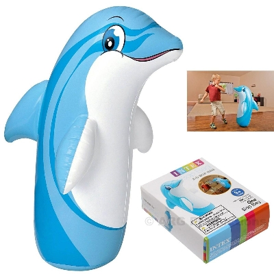 Picture of INTEX 3D Bop Bag Dolphin - Inflatable Blow Up Punching Bag Toy Gift Kids Fun