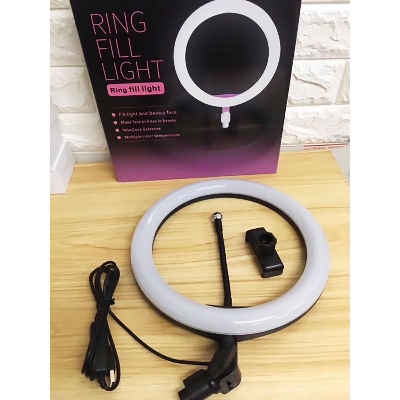 Picture of TIKTOK Photography LED Selfie Cold Warm Lighting Dimmable LED Ring Light Phone Video Light Lamp With Tripod Ring Fill Light
