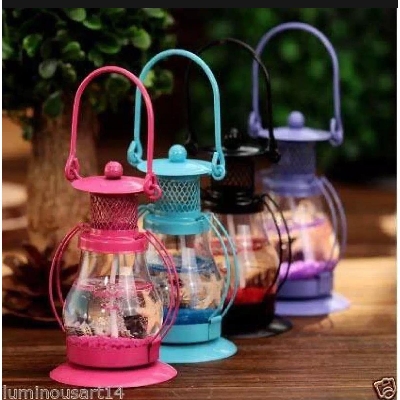 Picture of Atorakushon Gel Candle Hurricane Gel Lantern Candle For Birthday Decoration Diwali Gift - Clock
