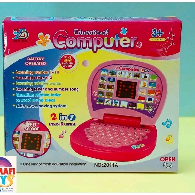 Picture of EDUCATIONAL Computer and Learning ABCD, Words & Number Battery Operated Kids Laptop with LED Display and Music