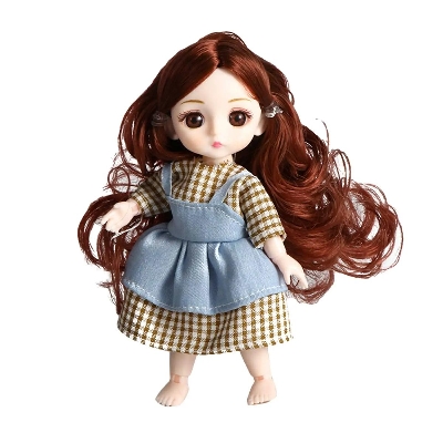 Picture of 10cm Mini Jointed Doll Girls Movable Jointed Girl Body Retro Style Kawaii Princess BJD Dolls Girls Toys Birthday Gift - Doll - Doll