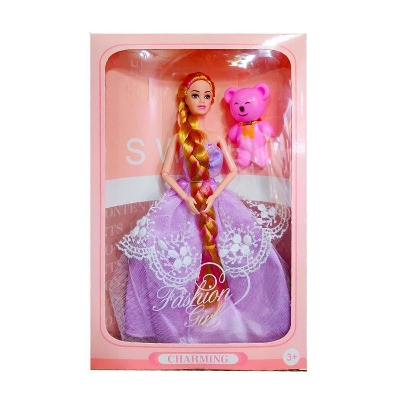 Picture of Barbie Doll Beautyful Movable Hand leg Toy  For Girls - Doll