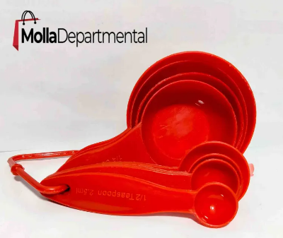 Picture of : Measuring Cups And Measuring Spoons Safety Material Measuring Set With Spout, Bpa Free And Dishwasher Safe (Set Of 8) - Weight Machine