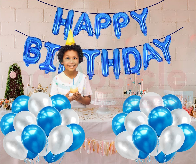 Birthday Decoration Combo Blue Theme 