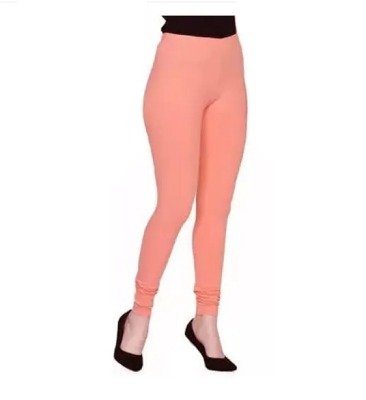 Buy Bangi ( Peach ) color Women/Girl Leggings Fabrics Cotton Long Churidar Ties Pant Leggings  at Best Prices in Bangladesh