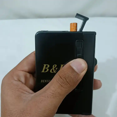 Buy b-h-black-windproof-butane-gas-lighter-automatic-case-hold-10-cigarettees-box-multifunction-gadgets-for-men-accessories   Online at Best Price In Bangladesh
