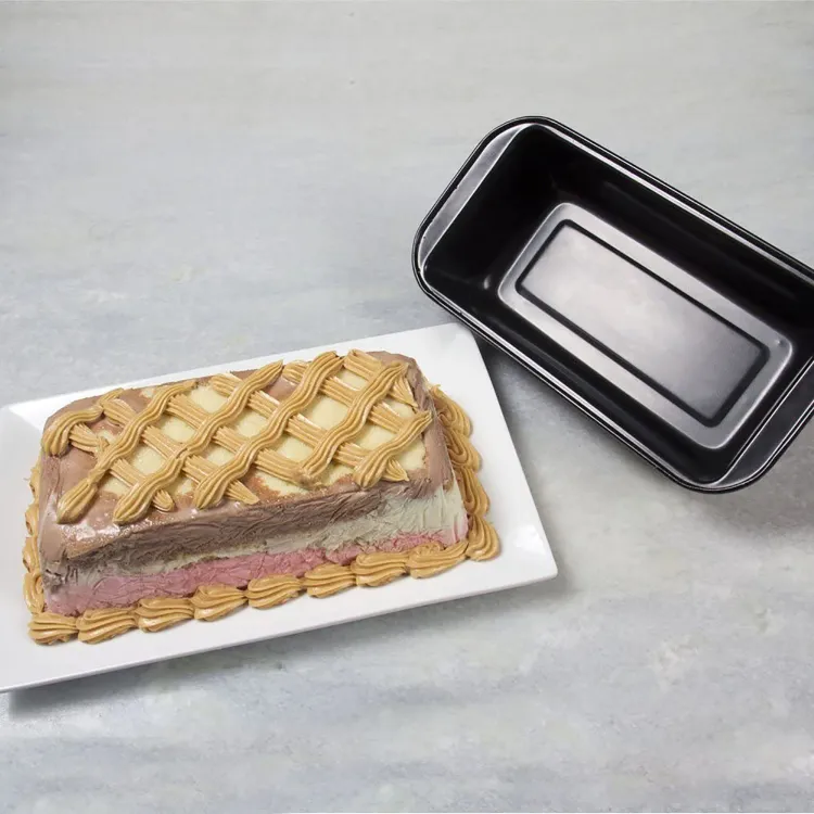 Buy 1 pcs non-stick square cake pan (size=L) Made of Non-Stick Black Aluminum for Home Kitchen and Catering 25 cm x13 cm x 6 cm  Online at Best Price In Bangladesh