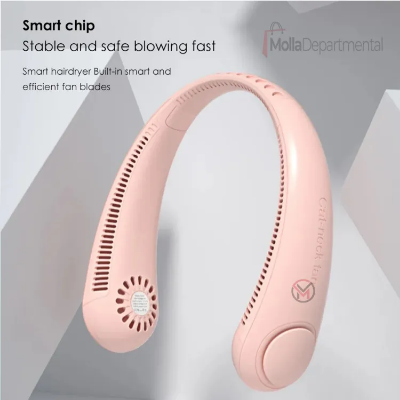 Buy usb-rechargeable-mini-portable-neck-fan-bladeless-mute-sports-fans-for-outdoor-hanging-neck-fan Online at Best Price In Bangladesh