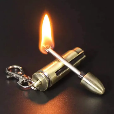 Buy permanent-match-metal-matchstick-fire-starter-waterproof-keychain-lighter-emergency-flint-match-best-gifts-for-camping-survival-enthusiast-with-fuel  Online at Best Price In Bangladesh