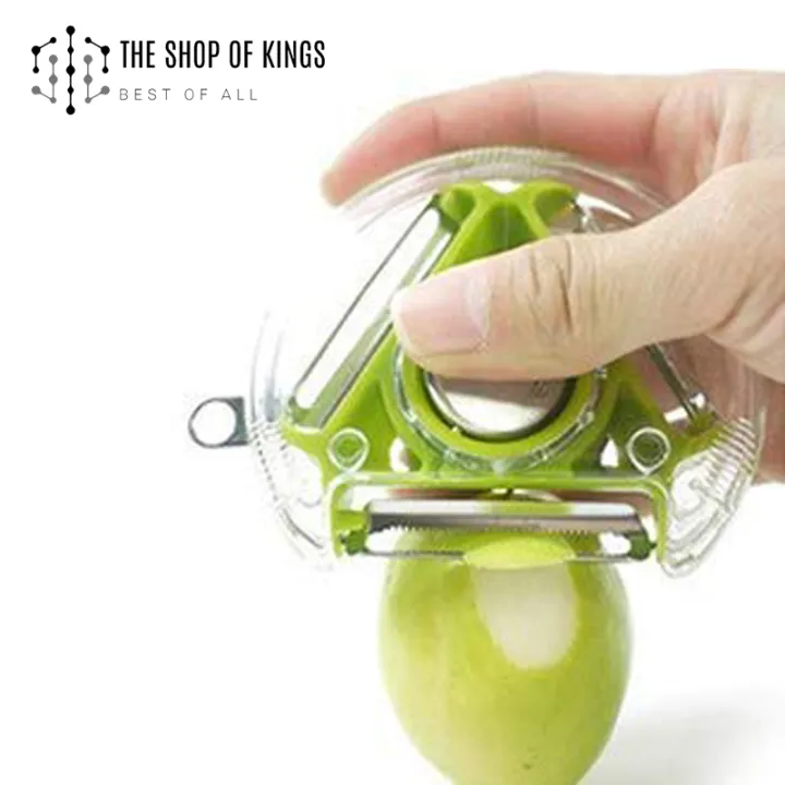 Buy 3-in-1-plastic-creative-new-product-kitchen-tools-fruit-planning-round-peeler-stainless  Online at Best Price In Bangladesh
