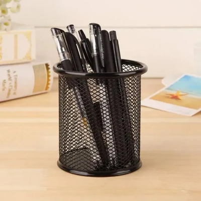 Buy office-space-supply-black-metal-mesh-pen-pencil-holder-desk-organizer  Online at Best Price In Bangladesh