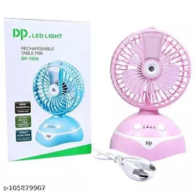 Buy  DP 7623 (RECHARGEABLE PORTABLE USB FAN) 7623 (RECHARGEABLE PORTABLE USB FAN) USB Fan   Online at Best Price In Bangladesh
