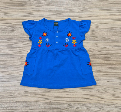 Buy Embroidered Soft Cotton Tops for Girls at Best Price In Bangladesh
