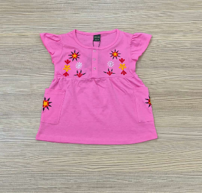 Buy Embroidered Soft Cotton Tops for Girls at Best Price In Bangladesh