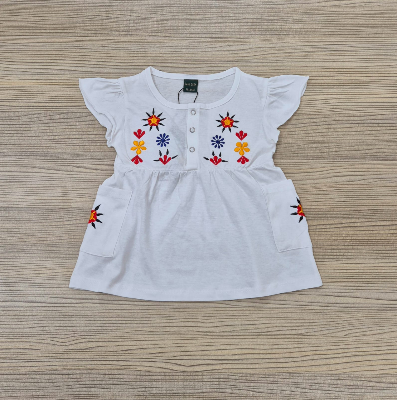 Buy Embroidered Soft Cotton Tops for Girls at Best Price In Bangladesh
