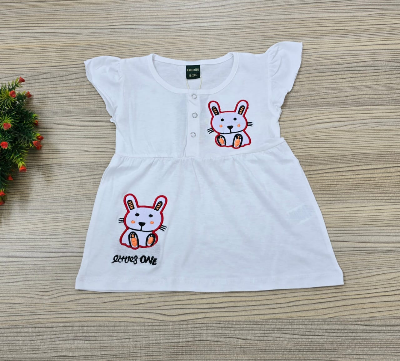 Buy Embroidered Soft Cotton Tops for Girls at Best Price In Bangladesh