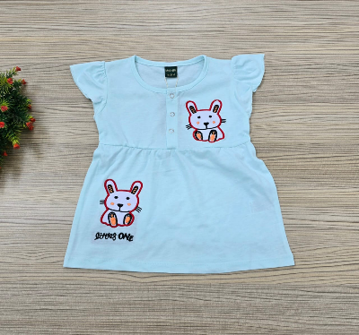 Buy Embroidered Soft Cotton Tops for Girls at Best Price In Bangladesh