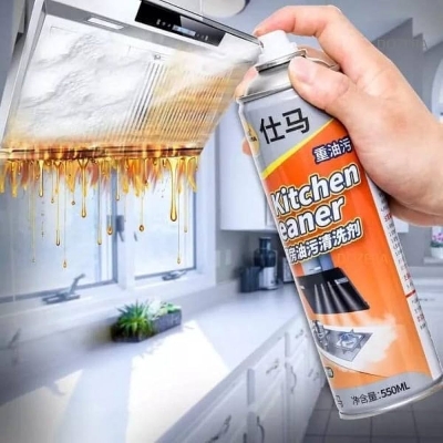 Picture of Kitchen Oil Stain Cleaner 550ml Kitchen Cleaner Foam Cleaning Spray